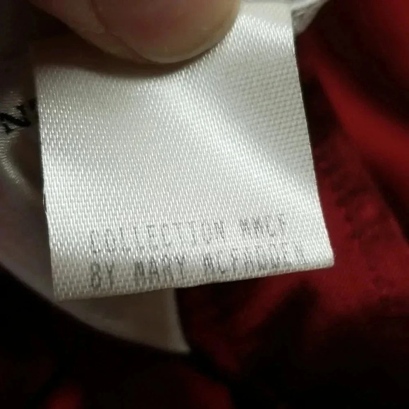 {MMF Collection by Mary McFadden} Vintage Burgundy Red Pencil Skirt - Picture 9 of 10